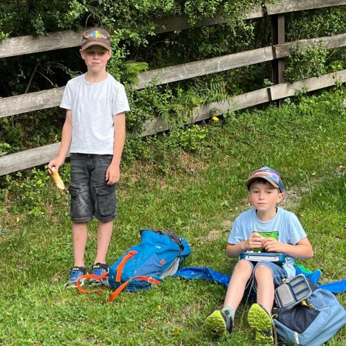 Kinder beim Wandertag zum Wildbad