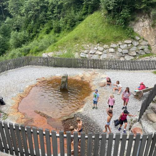 Kinder beim Wandertag zum Wildbad