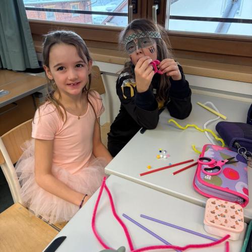 Verkleidete Kinder am Faschingsdienstag