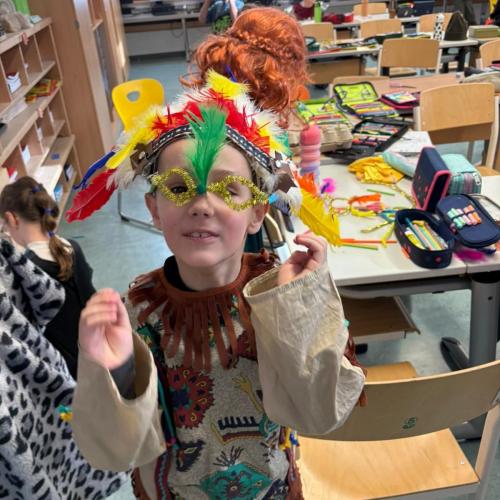 Verkleidete Kinder am Faschingsdienstag