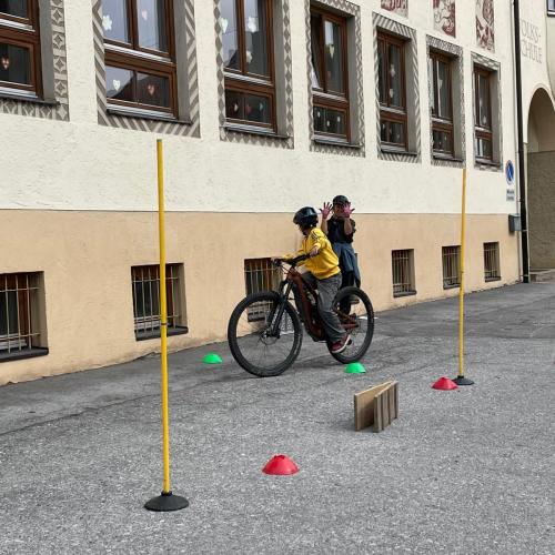 Parcours beim Radfahrkurs
