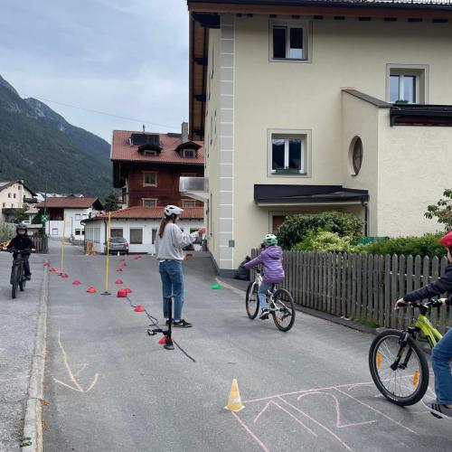 Parcours beim Radfahrkurs